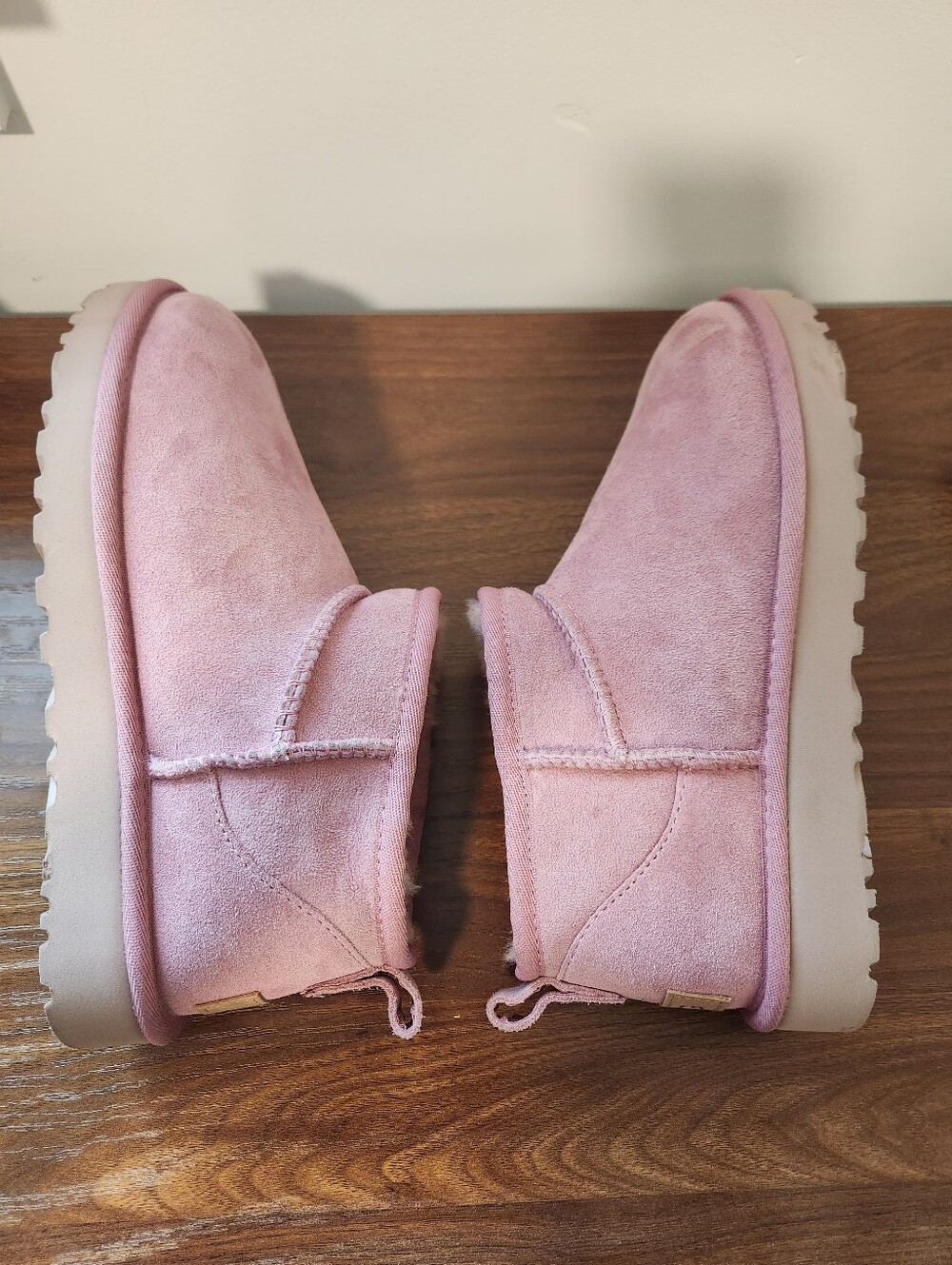 UGG Classic Ultra Mini Boots In Dusty Orchid Size 7 - Picture 9 of 14